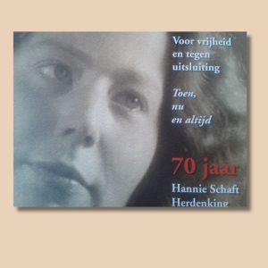 Bijzonder boekje: ’70 jaar Hannie Schaft Herdenking’