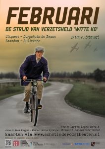 De muzikale theatervoorstelling 'Februari – de strijd van verzetsheld Witte Ko' laat het rauwe leven zien van Jan Brasser, alias 'Witte Ko'.