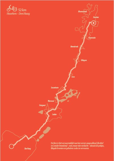 Fietsroute Haarlem - Den Haag