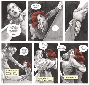 Hannie Schaft in de Graphic Novel "De sirenen van Haarlem"